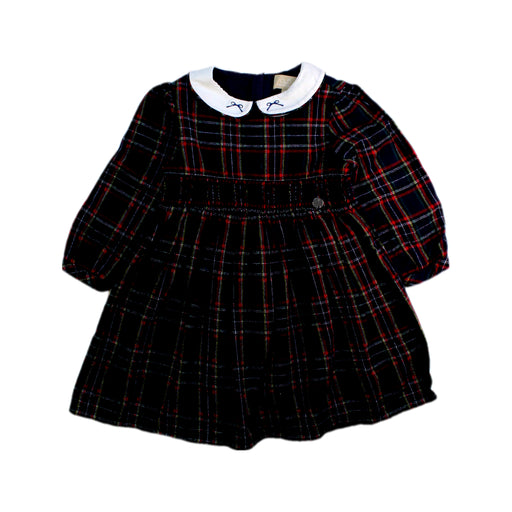 A Navy Long Sleeve Dresses from Chickeeduck in size 4T for girl. (Front View)