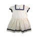 A Ivory Short Sleeve Dresses from Konges Sløjd in size 4T for girl. (Back View)