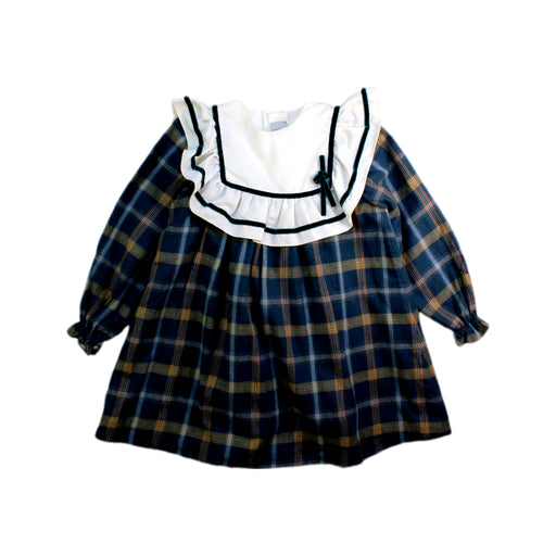 A Navy Long Sleeve Dresses from Pepa London in size 4T for girl. (Front View)