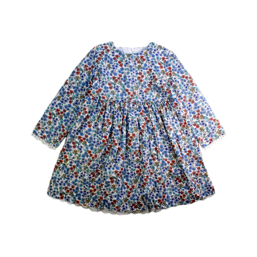 A Multicolour Long Sleeve Dresses from La Coqueta in size 5T for girl. (Front View)