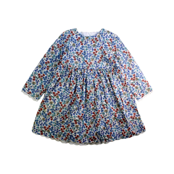 A Multicolour Long Sleeve Dresses from La Coqueta in size 5T for girl. (Front View)