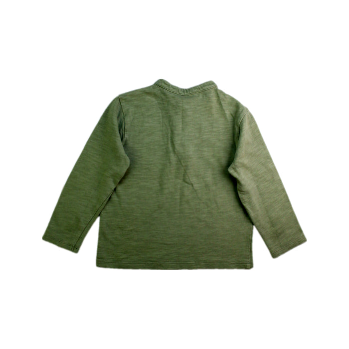 A Green Long Sleeve T Shirts from La Coqueta in size 4T for boy. (Back View)