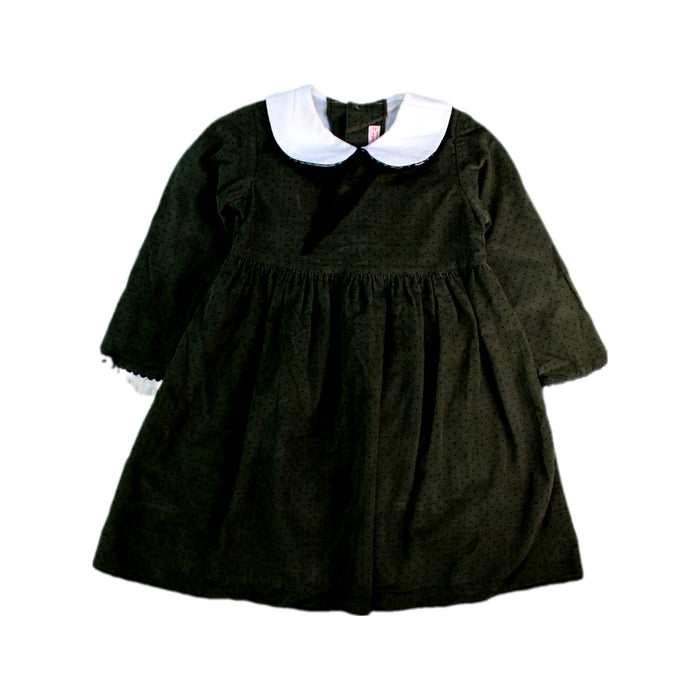A Black Long Sleeve Dresses from La Coqueta in size 4T for girl. (Front View)