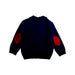 A Navy Long Sleeve Polos from La Coqueta in size 3T for boy. (Back View)