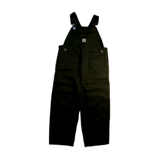 A Black Long Overalls from Carhartt in size 3T for neutral. (Front View)