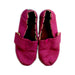 A Pink Slip Ons from Toms in size 4T for girl. (Back View)