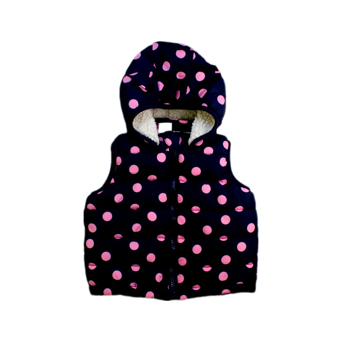 A Navy Outerwear Vests from Seed in size 18-24M for girl. (Front View)