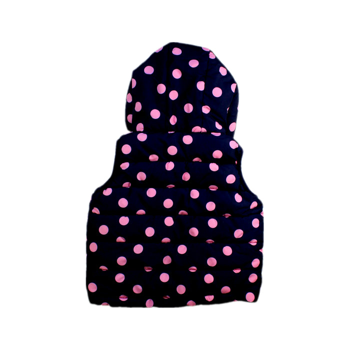 A Navy Outerwear Vests from Seed in size 18-24M for girl. (Back View)
