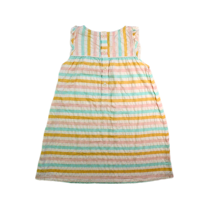 A Multicolour Sleeveless Dresses from Little Green Radicals in size 2T for girl. (Back View)