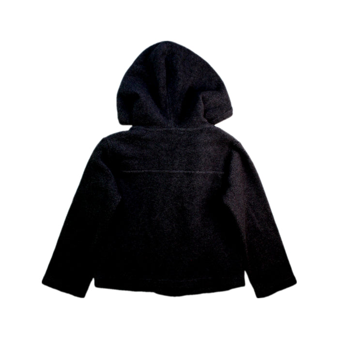 A Black Hooded Sweatshirts from Agnes B Enfant in size 6T for girl. (Back View)
