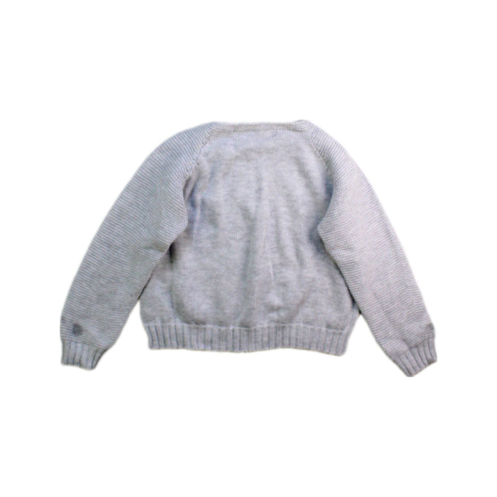 A Grey Knit Sweaters from Al agua patos in size 6-12M for boy. (Back View)
