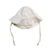 A White Sun Hats from Petit Bateau in size 18-24M for neutral. (Front View)