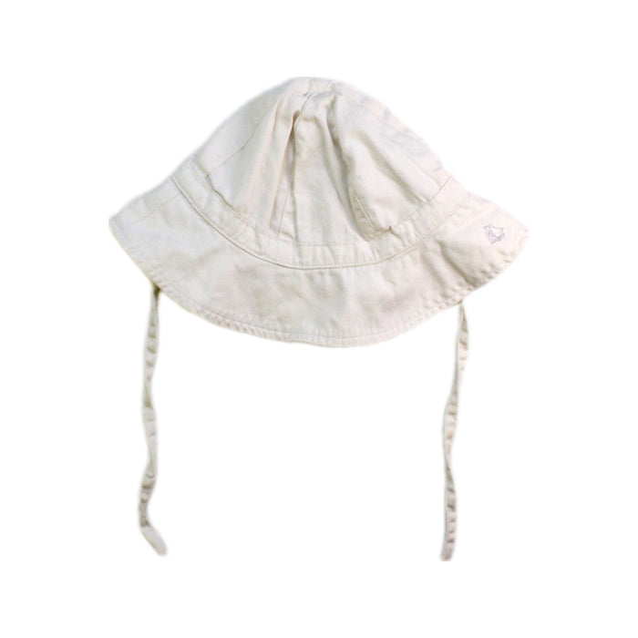 A White Sun Hats from Petit Bateau in size 18-24M for neutral. (Back View)