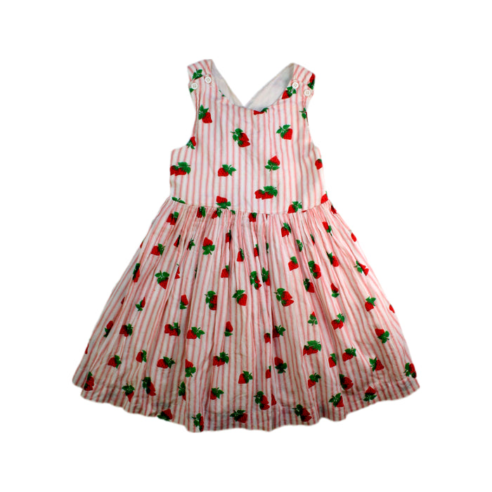 A Pink Sleeveless Dresses from Boden in size 5T for girl. (Front View)