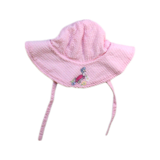 A Pink Sun Hats from Jojo Maman Bébé in size 12-18M for girl. (Front View)