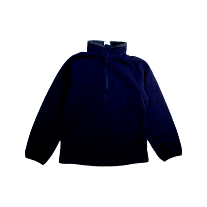 A Navy Zippered Sweatshirts from Kathmandu in size 8Y for neutral. (Front View)