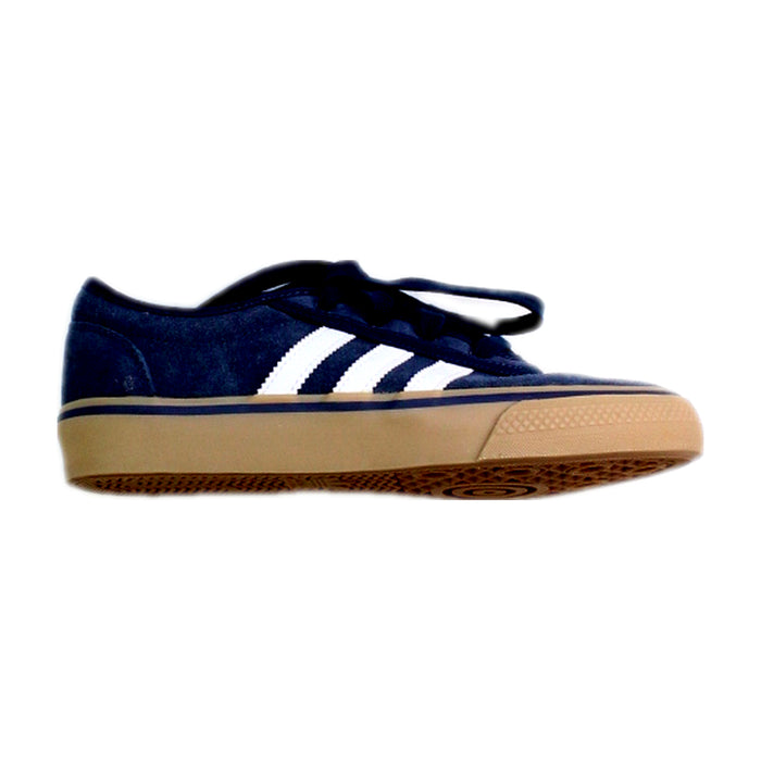 A Navy Sneakers from Adidas in size 11Y for boy. (Front View)