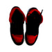 A Black Sneakers from Air Jordan in size 12Y for boy. (Back View)