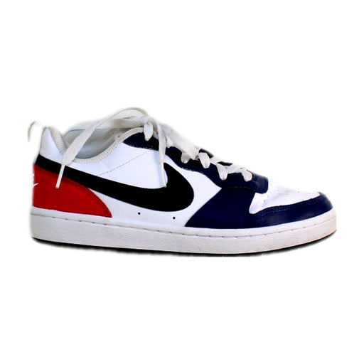 A Blue Sneakers from Nike in size 11Y for boy. (Front View)