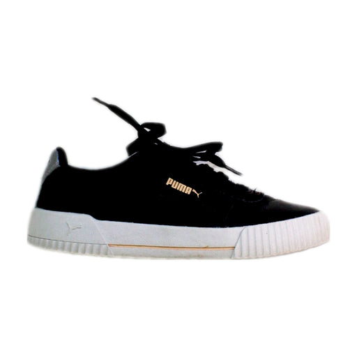 A Black Sneakers from Puma in size 12Y for boy. (Front View)