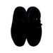 A Black Sneakers from Air Jordan in size 12Y for boy. (Back View)