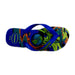 A Blue Flip Flops from Havaianas in size 10Y for boy. (Front View)