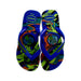 A Blue Flip Flops from Havaianas in size 10Y for boy. (Back View)