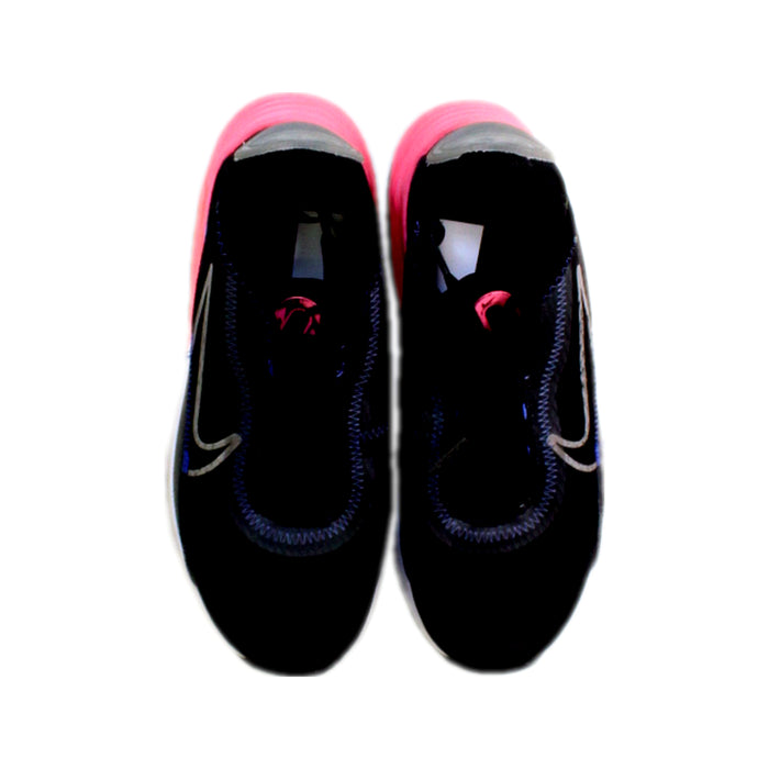 A Black Sneakers from Nike in size 7Y for girl. (Back View)