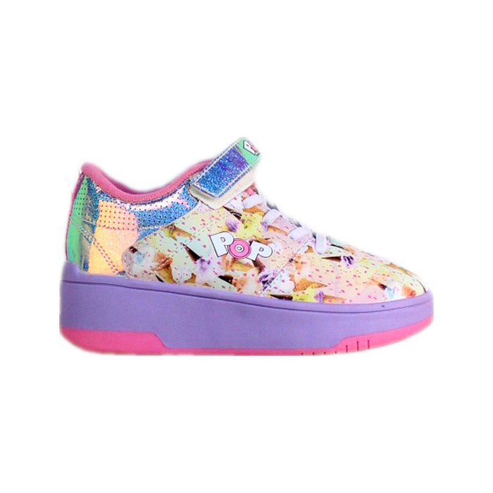 A Multicolour Sneakers from Heelys in size 7Y for girl. (Front View)