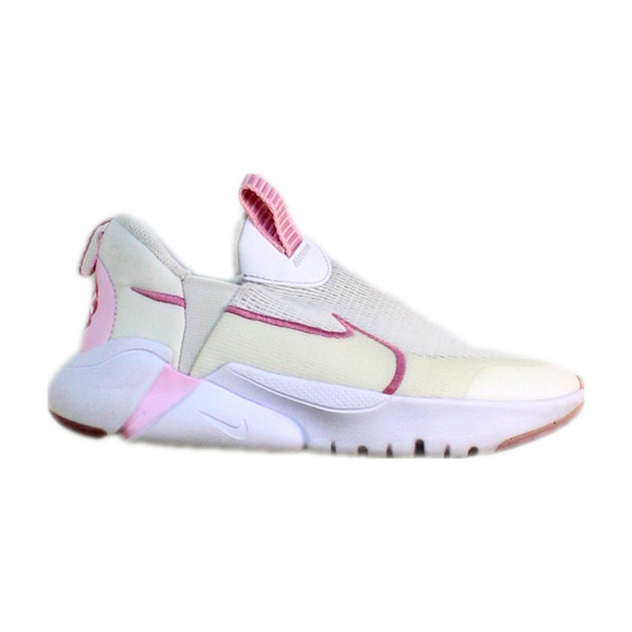 A Pink Sneakers from Nike in size 7Y for girl. (Front View)