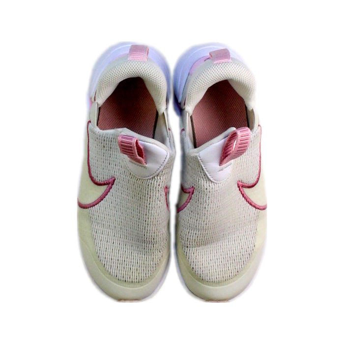A Pink Sneakers from Nike in size 7Y for girl. (Back View)
