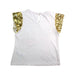 A White Short Sleeve Tops from Monsoon in size 5T for girl. (Back View)