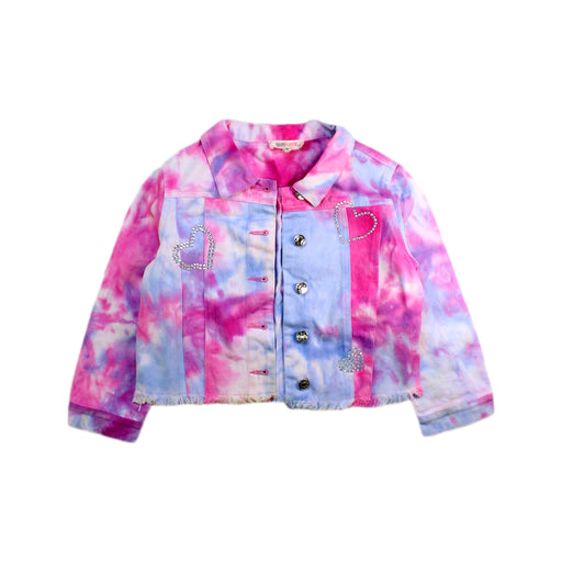 A Pink Lightweight Jackets from Baby Sara in size 6T for girl. (Front View)