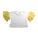 A White Short Sleeve Tops from Seed in size 2T for girl. (Back View)