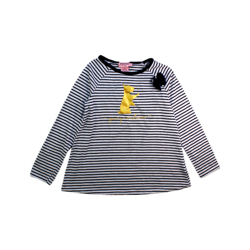 A Black Long Sleeve Tops from Juicy Couture in size 6T for girl. (Front View)