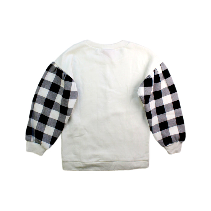 A White Crewneck Sweatshirts from Juicy Couture in size 5T for girl. (Back View)