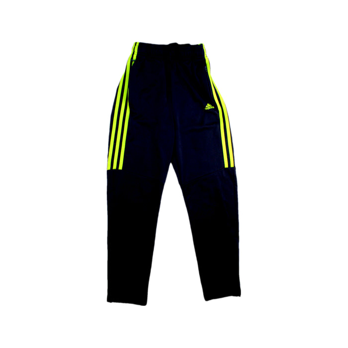 A Black Active Pants from Adidas in size 10Y for boy. (Front View)