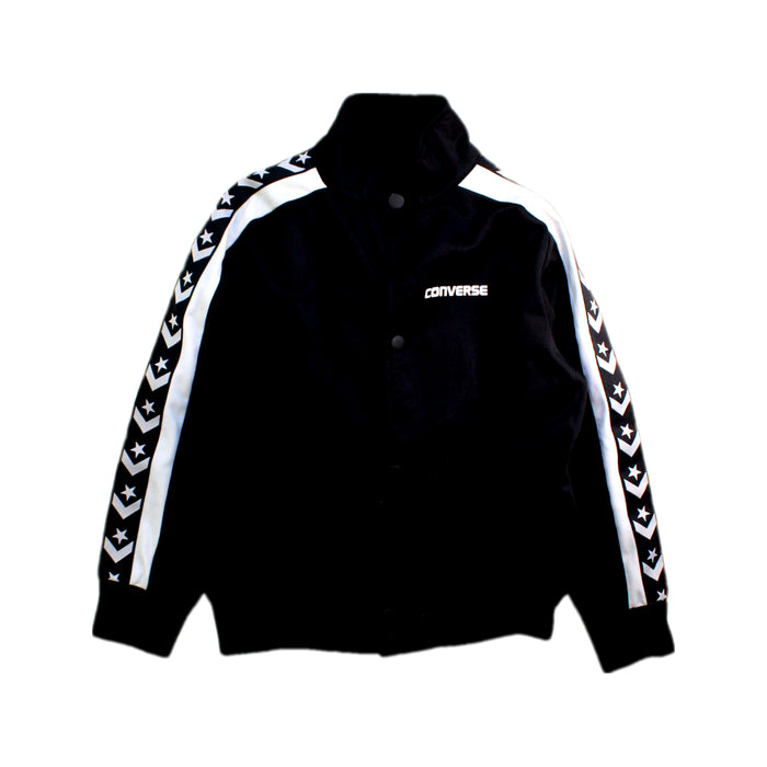 A Black Lightweight Jackets from Converse in size 7Y for neutral. (Front View)