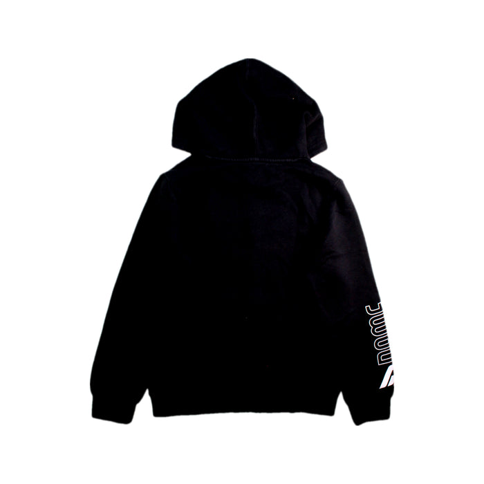 A Black Hooded Sweatshirts from Adidas in size 10Y for boy. (Back View)