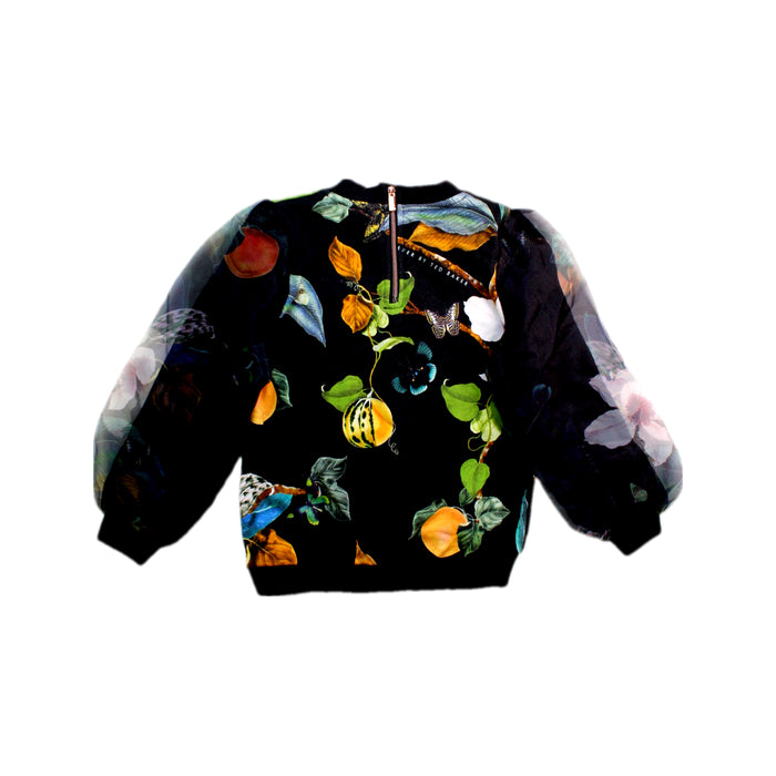 A Black Crewneck Sweatshirts from Baker by Ted Baker in size 5T for girl. (Back View)