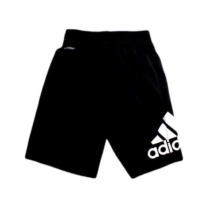 A Black Shorts from Adidas in size 10Y for boy. (Back View)
