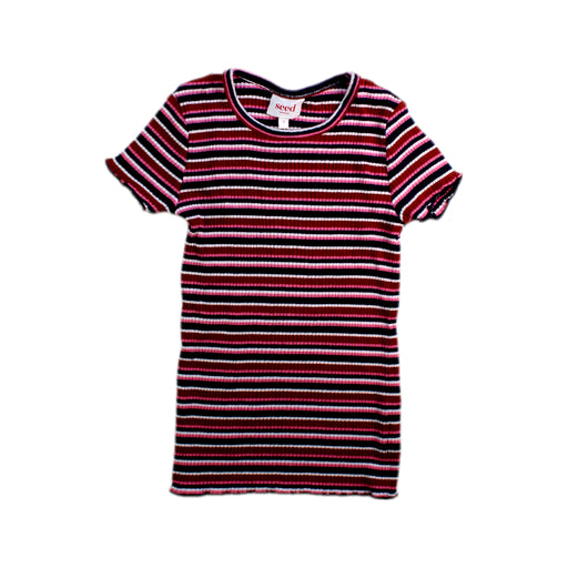 A Black Short Sleeve Tops from Seed in size 5T for girl. (Front View)
