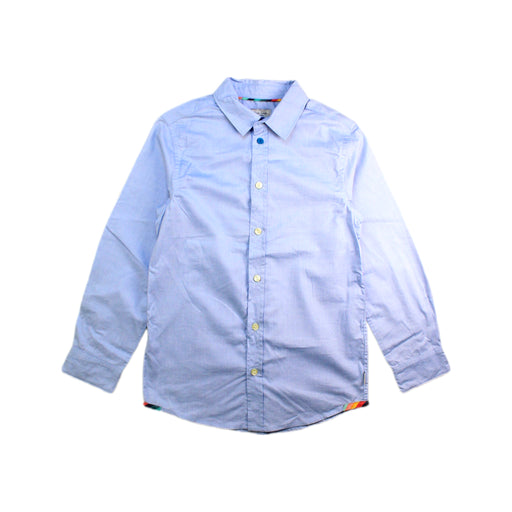 A Blue Long Sleeve Shirts from Paul Smith in size 8Y for boy. (Front View)