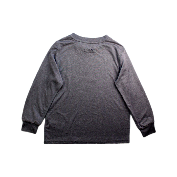 A Grey Long Sleeve T Shirts from Polo Ralph Lauren in size 8Y for boy. (Back View)