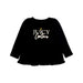 A Black Long Sleeve Tops from Juicy Couture in size 5T for girl. (Front View)