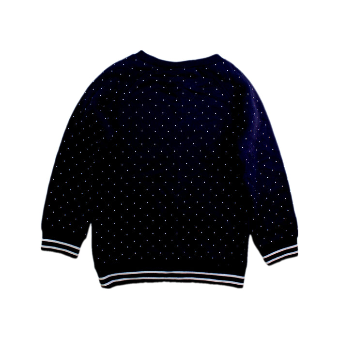 A Navy Crewneck Sweatshirts from Juicy Couture in size 5T for girl. (Back View)