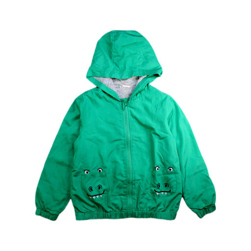 A Green Lightweight Jackets from Seed in size 5T for boy. (Front View)