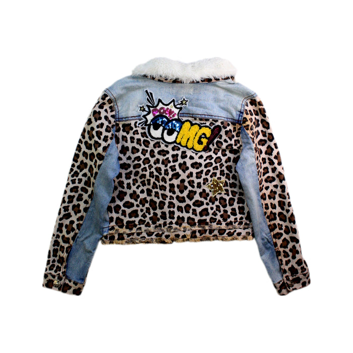A Multicolour Lightweight Jackets from Baby Sara in size 5T for girl. (Back View)