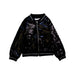 A Black Lightweight Jackets from Minoti in size 3T for girl. (Front View)