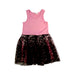 A Pink Sleeveless Dresses from Baby Sara in size 6T for girl. (Front View)